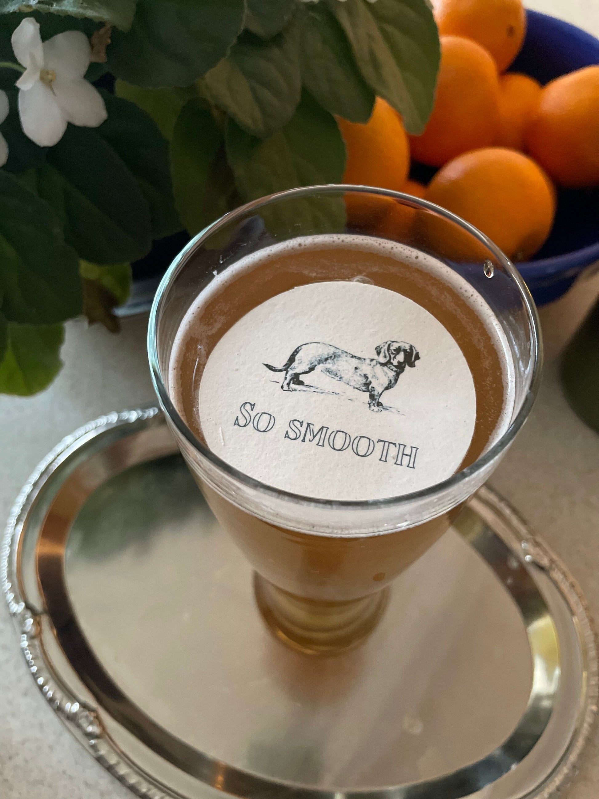 So Smooth - Whimsical Custom Edible Bar Cocktail Drink Toppers, 2 sizes