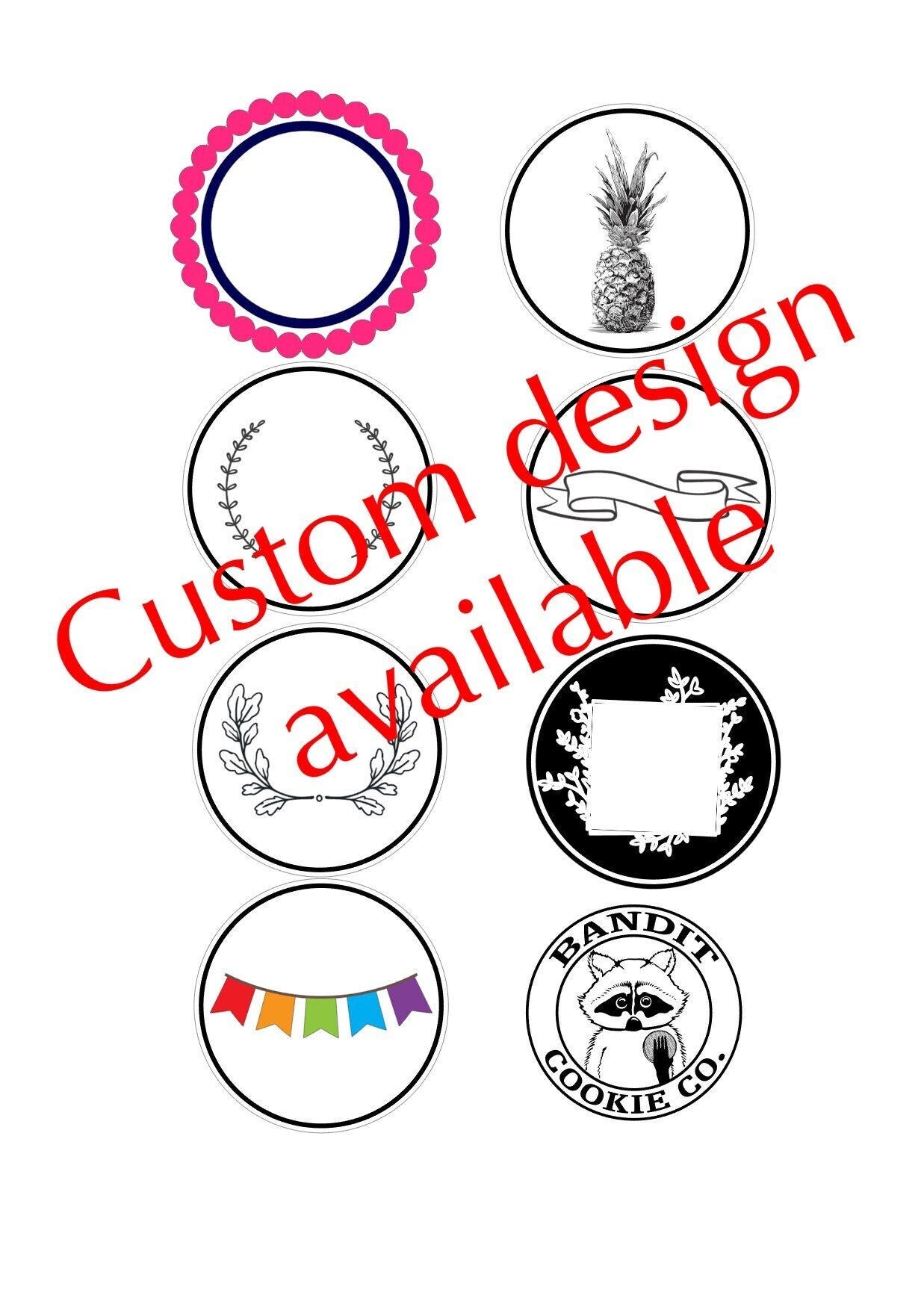 Custom Edible Decorations with Your Design - Icing Sheet or Wafer Paper for Cakes, Cookies, Drinks ~ Graduation-Birthday-Anniversary-Showers