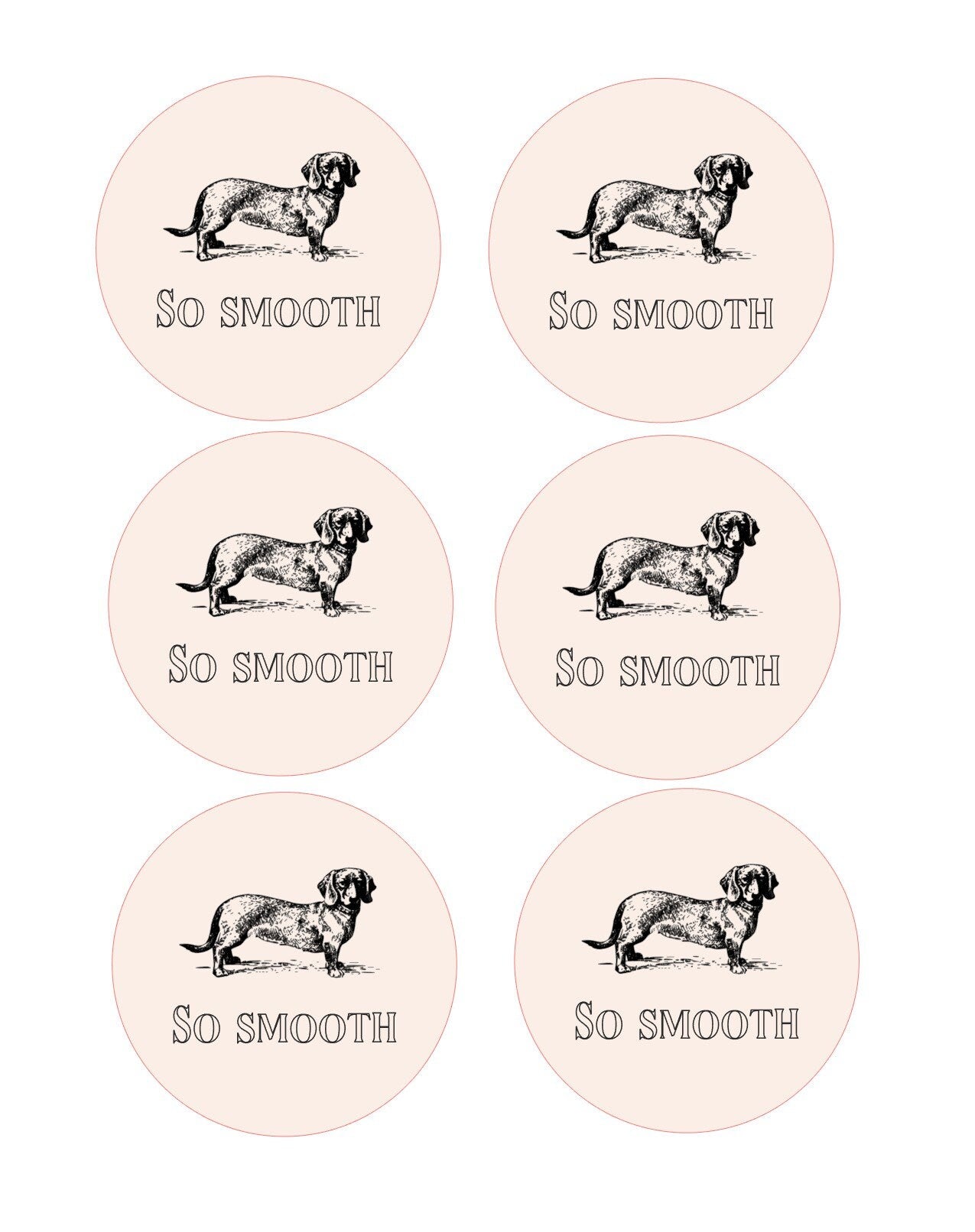 So Smooth - Whimsical Custom Edible Bar Cocktail Drink Toppers, 2 sizes