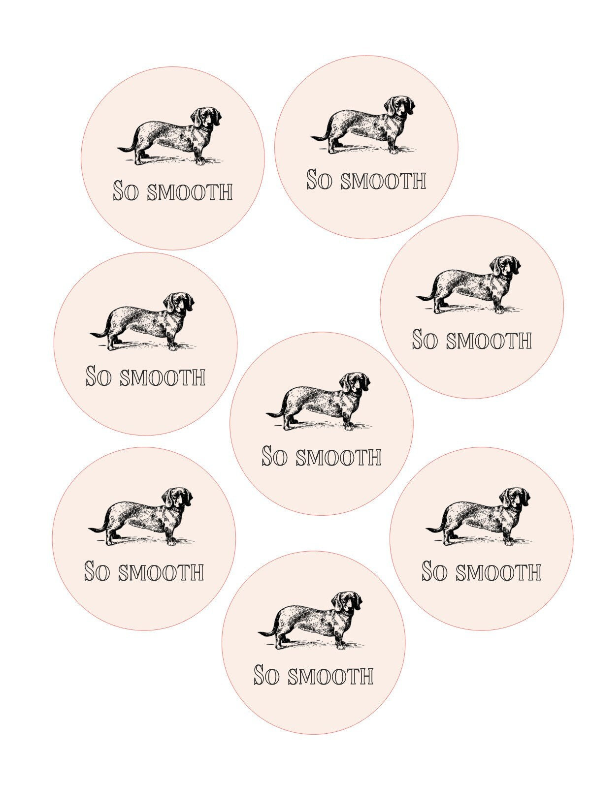 So Smooth - Whimsical Custom Edible Bar Cocktail Drink Toppers, 2 sizes