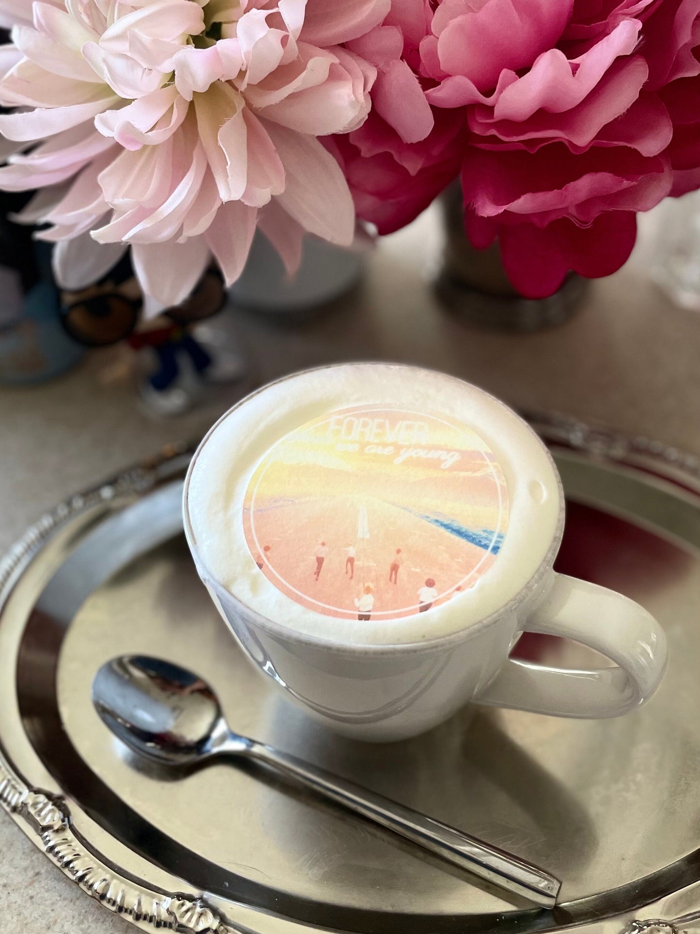 BTS Coffee BTS Young Forever Custom Edible Drink Toppers Confetti for drinks/bakedgoods/marshmallows