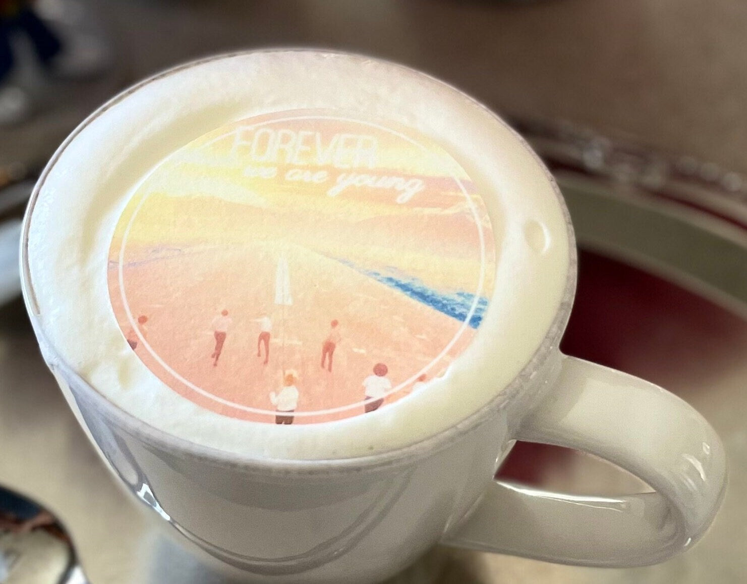 BTS Coffee BTS Young Forever Custom Edible Drink Toppers Confetti for drinks/bakedgoods/marshmallows