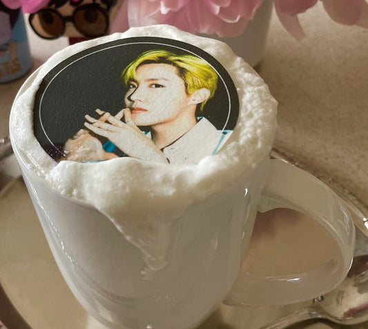 BTS Coffee -BTS BUTTER Hotter- Custom Edible Drink Toppers Confetti for drinks/bakedgoods/marshmallows