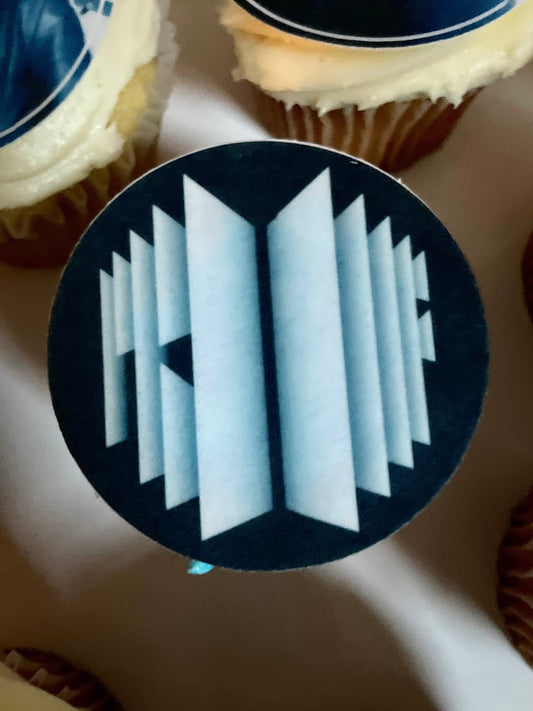 BTS Proof Cupcake Toppers - Custom Edible Drink Toppers for drinks/bakedgoods/marshmallows